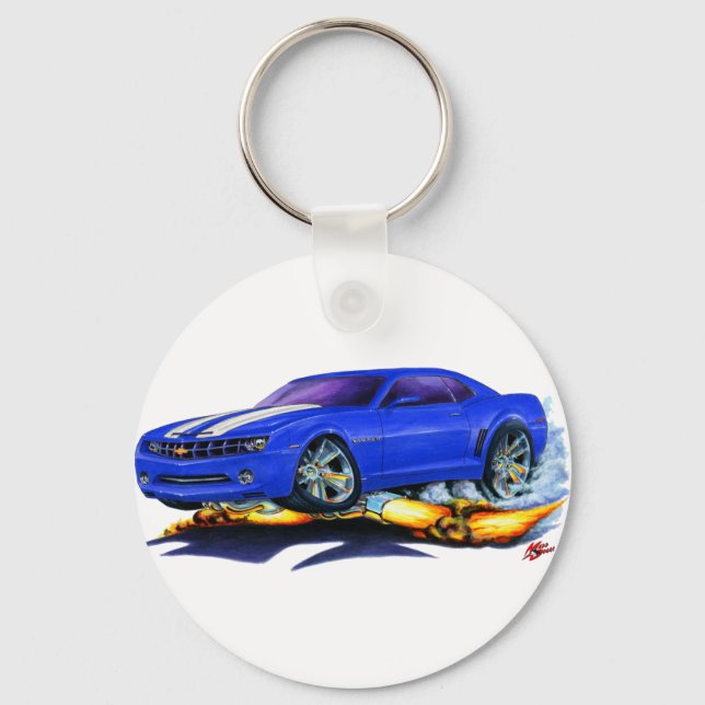 Porte-clés Camaro Blue-White 2010 (Recto)