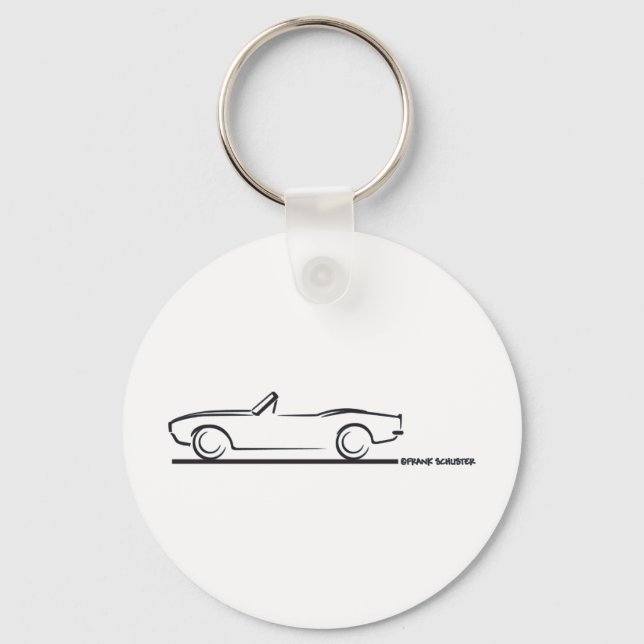 Porte-clés Camaro convertible BLK 1968 (Recto)