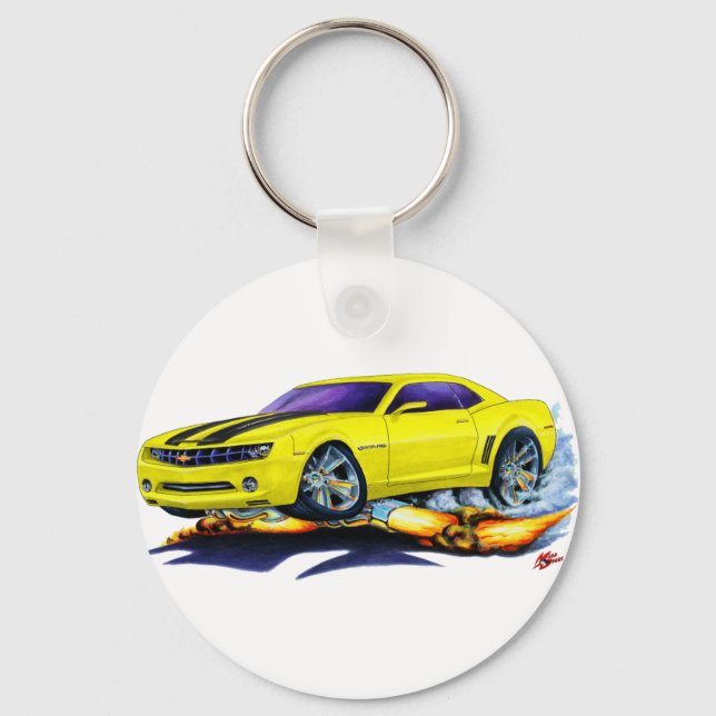 Porte-clés Camaro Jaune-Noir 2010 (Recto)