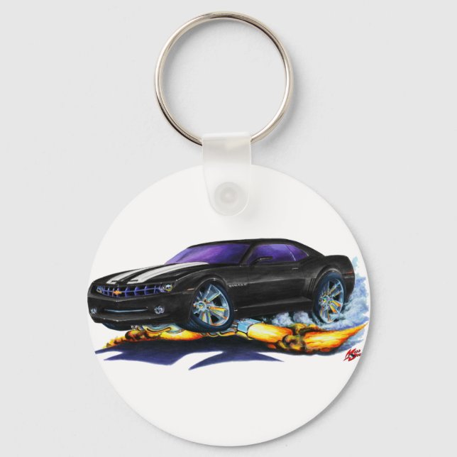 Porte-clés Camaro noir-blanc 2010 (Recto)