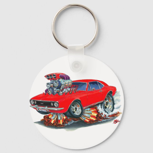 Porte-clés Camaro SS Red Car 1967 (Recto)