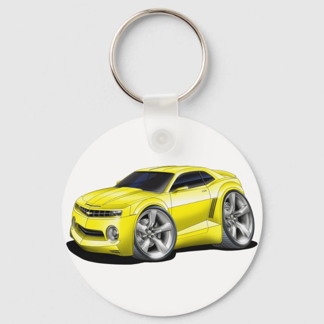Porte-clés Camaro Voiture Jaune 2010-11 (Recto)