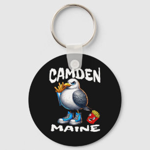 Porte-clés Camden Maine drôle de mouette frites souvenir