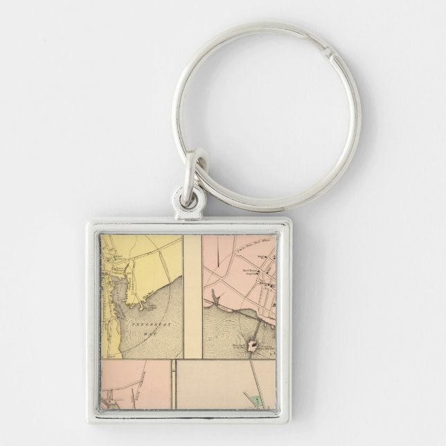 Porte-clés Camden, Wiscasset, Damariscotta, (Devant)