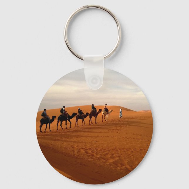 Porte-clés Camel caravan desert beautiful scenery (Recto)