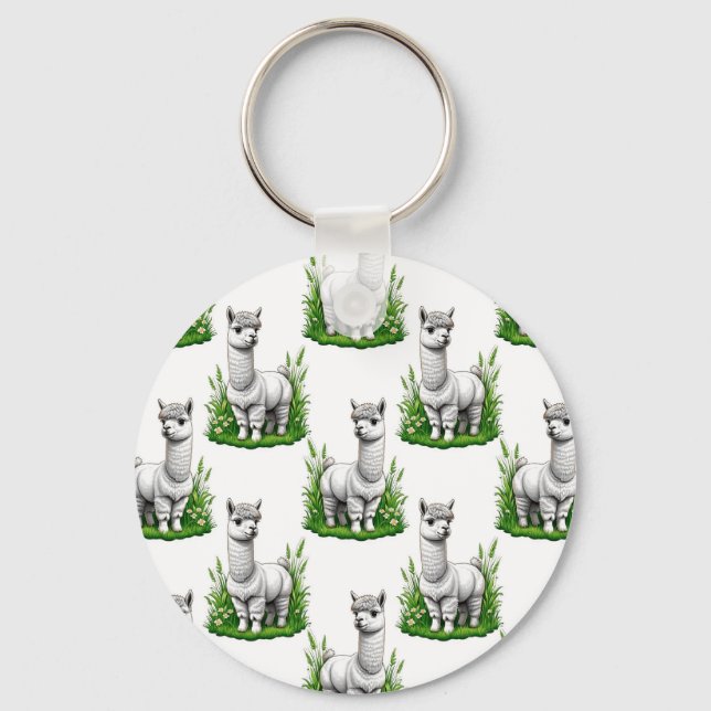 Porte-clés Camel llama Alpaca Design Motif (Recto)