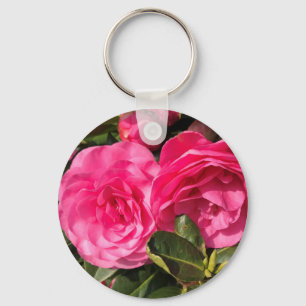 Porte-clés Camellia rose