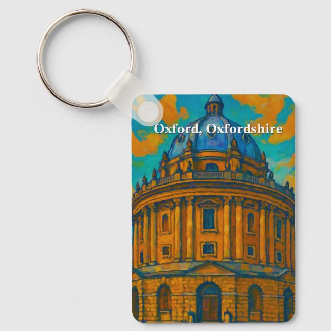 Porte-clés Caméra Radcliffe à Oxford Gouache Peinture (Recto)