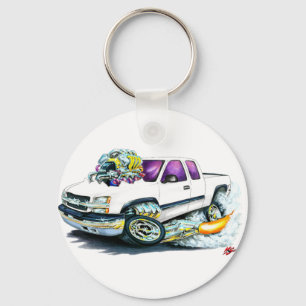 Porte-clés Camion 2003-06 de blanc de Silverado
