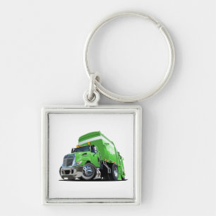 Porte-clés Camion à ordures de dessin