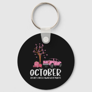 Porte-clés Camion Arbre Octobre Mois de sensibilisation au ca