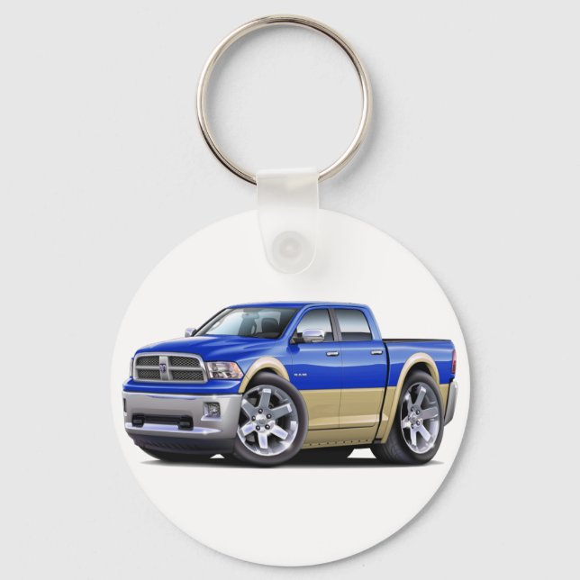 Porte-clés Camion bicolore bleu-tan 2010-12 (Recto)