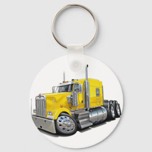 Porte-clés Camion jaune de Kenworth w900