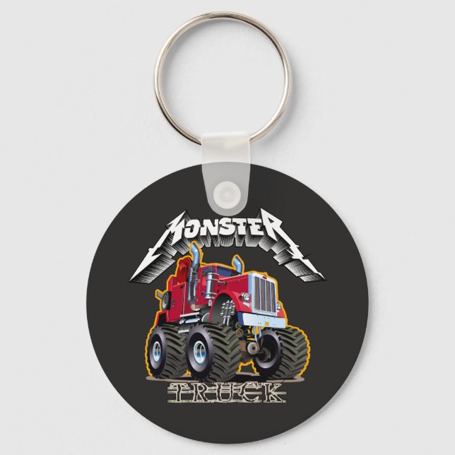 Porte-clés Camion monstre de dessin animé (Recto)