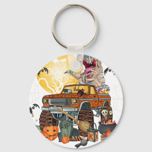 Porte-clés camion monstre dinosaure Halloween