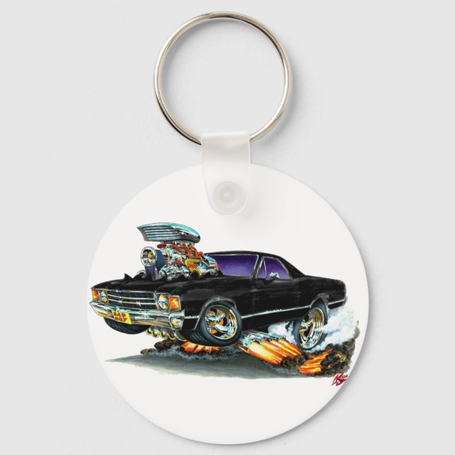 Porte-clés Camion noir El Camino 1971-72 (Recto)