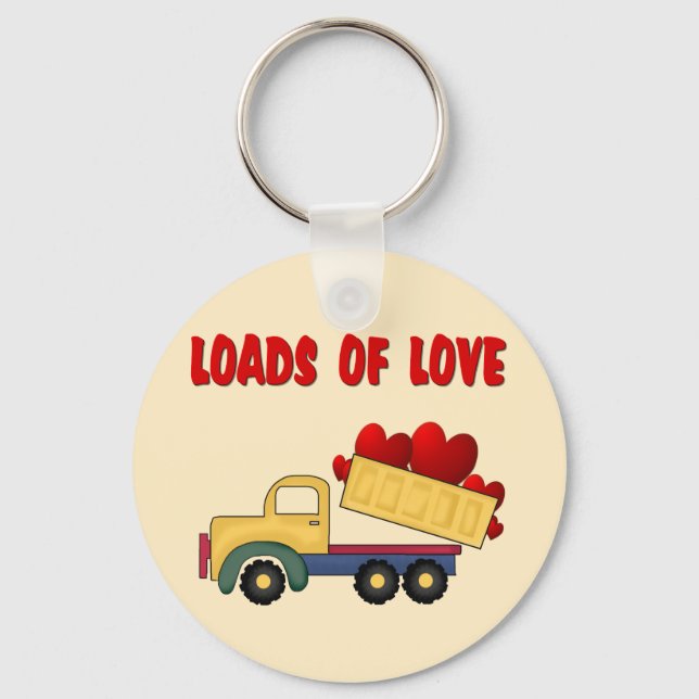 Porte-clés Camion Valentine Dump avec Love Love (Recto)