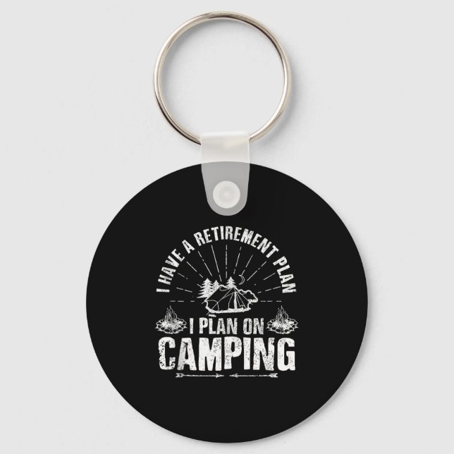 Porte-clés Camng Retirement Gift Funny Quote Outdoor Retired  (Recto)
