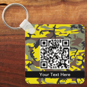Porte-clés Camo jaune et marron, Camouflage, Militaire, Armée