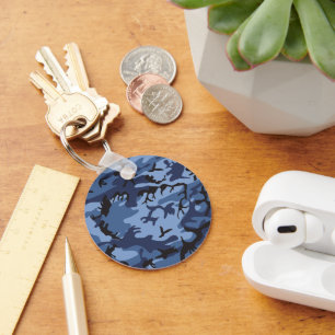 Porte-clés Camouflage bleu marine, Militaire, Armée