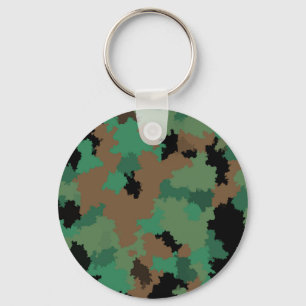 Porte-clés Camouflage de la jungle verte de l'armée Design Mo