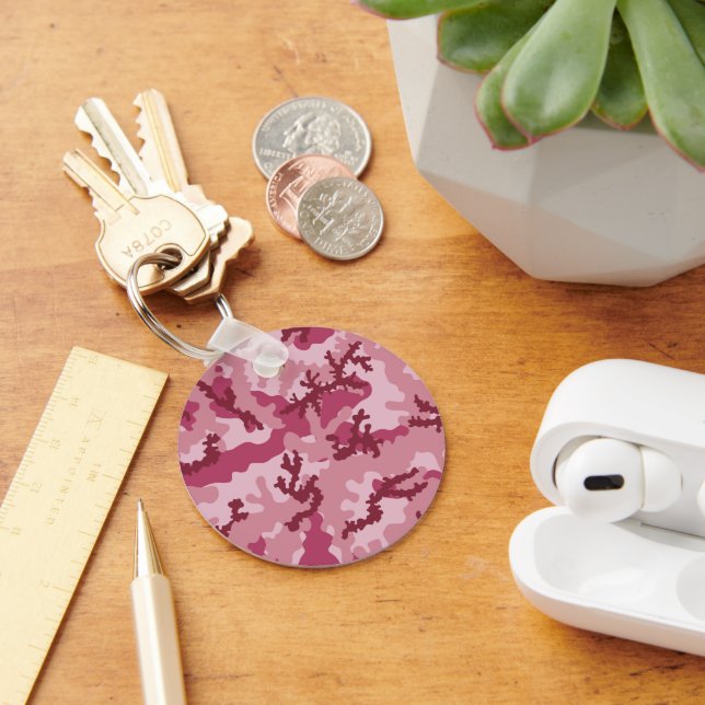 Porte-clés Camouflage rose (Bureau)