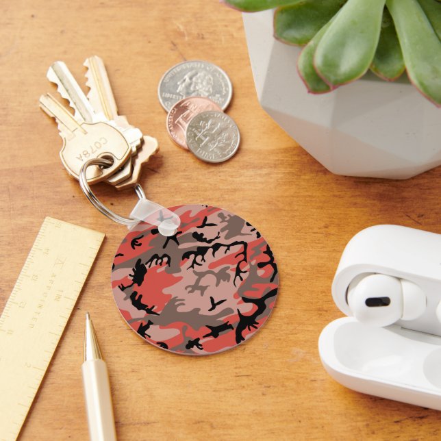 Porte-clés Camouflage rouge et Brown, Armée (Bureau)