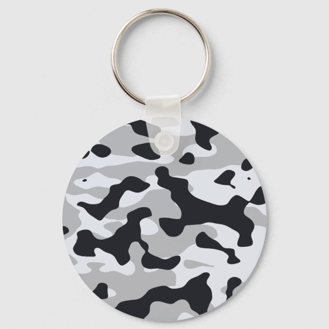 Porte-clés Camouflage urbain à fort contraste (Recto)