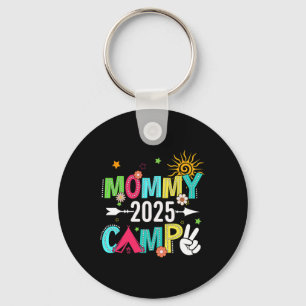 Porte-clés Camp de maman 2025 Vacances familiales Camping d'é