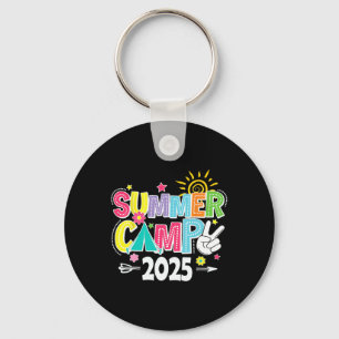Porte-clés Camp d'été 2025 Vacances d'été 2025 Familles assor