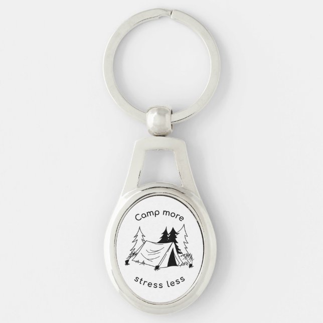 Porte-clés Camp plus de stress moins (Devant)