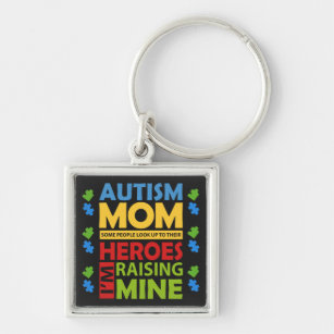 Porte-clés Campagne de sensibilisation sur l'autisme Maman le
