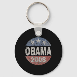 Porte-clés Campagne du président vintage Barack Obama 2008