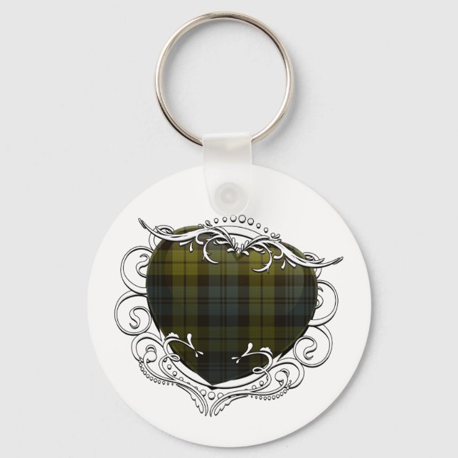 Porte-clés Campbell Tartan Heart (Recto)
