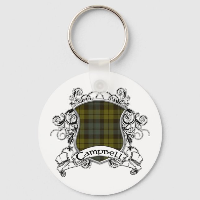 Porte-clés Campbell Tartan Shield (Recto)