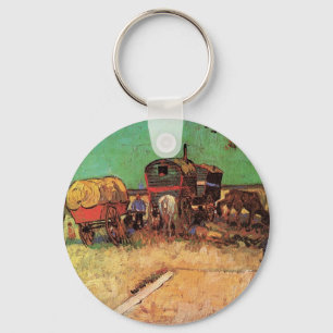 Porte-clés Campement de Gitans avec Caravanes, Van Gogh