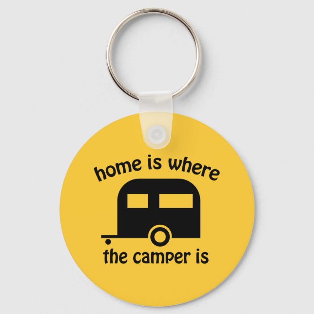 Porte-clés Camper Trailer Home Funny Porte - clé (Recto)