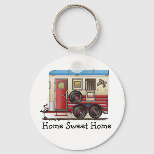 Porte-clés Campeur de remorque de cheval