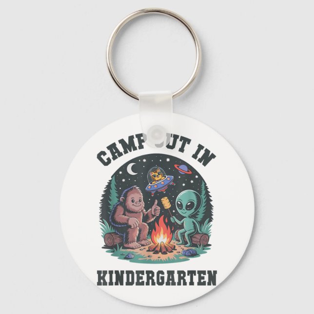 Porte-clés Camping À La Maternelle Tiny Bigfoot Campgro (Recto)