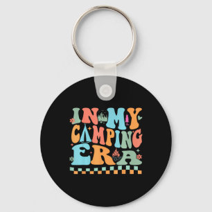 Porte-clés Camping à mon époque de camping Rétro Groovy Été p