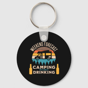 Porte-clés Camping Bière Avec Bière Anniversaire