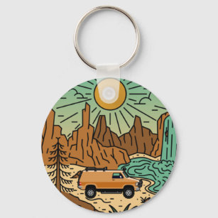 Porte-clés personnalisé roulotte de camping porte-clés pour