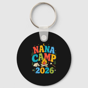 Porte-clés Camping de Nana 2026 grand-mère rétro camping fami