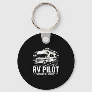 Porte-clés Camping en camping-car, pilote de camping-car prof