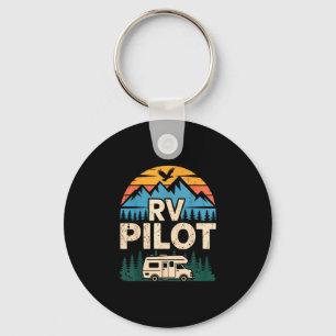 Porte-clés Camping en camping-car road trip pilote de camping