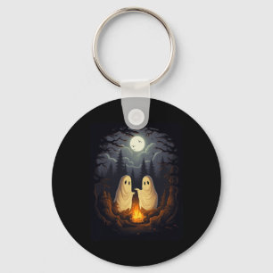 Porte-clés Camping Feu de Campement Gothique Halloween Hommes