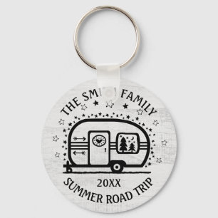 Porte-clés Camping Rustique Personnalisé Camper Trailer Rv Li