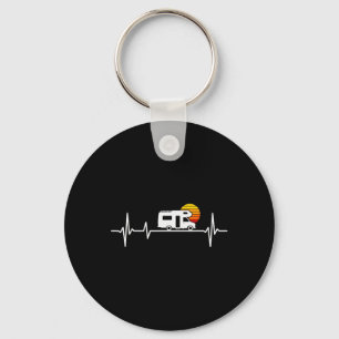 Porte-clés Camping Rythme du cœur Camping-car Caravane
