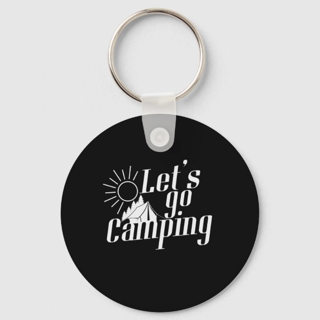 Porte-clés Camping Sonnenaufgang "Let`s go Camping" (Recto)