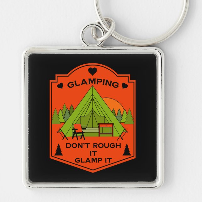 Porte-clés Camping sous tente Bell Glamping (Devant)